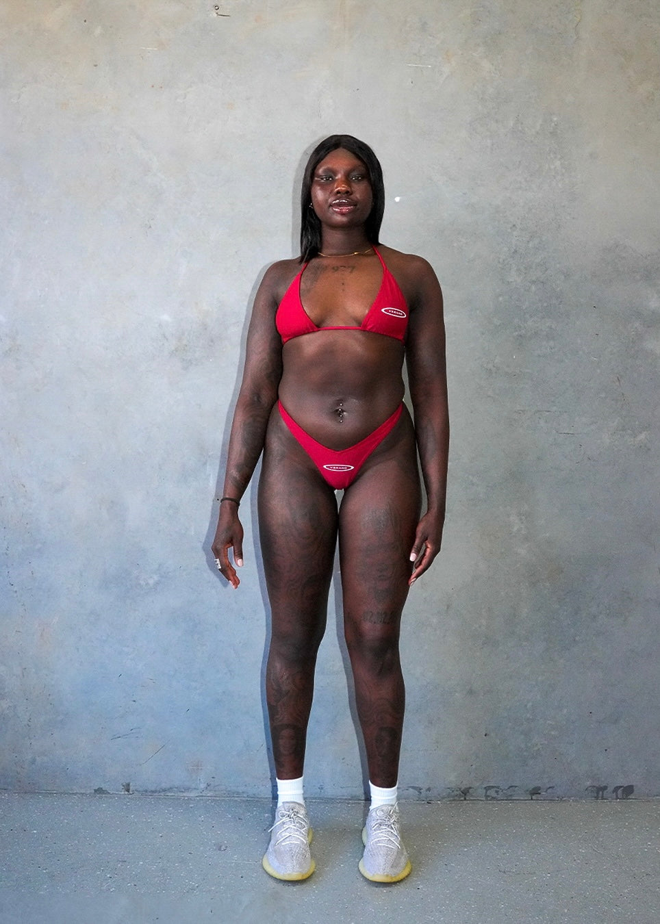burgendy verano bikini set