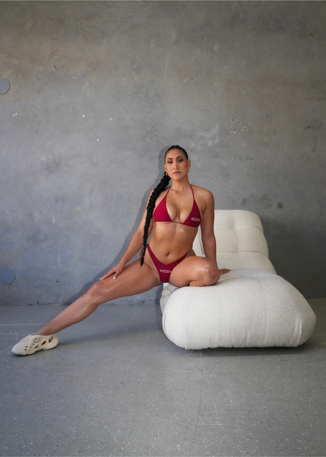 Burgendy verano bikini top
